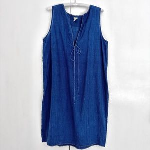 DOSA Indigo Linen Dress
